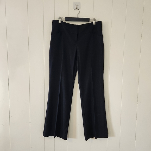 Rickis Black Dress Pants Crepe Flare Bootcut Office Work Wear High Waisted Rise - Picture 7 of 7